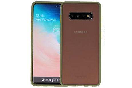 Samsung Galaxy S10 Plus Hoesje Hard Case Backcover Telefoonhoesje Groen