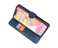 KAIYUE - Luxe Portemonnee Hoesje - Pasjeshouder Telefoonhoesje - Wallet Case - Geschikt voor iPhone 11 Navy