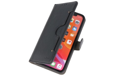 KAIYUE - Luxe Portemonnee Hoesje - Pasjeshouder Telefoonhoesje - Wallet Case - Geschikt voor iPhone 11 Pro Zwart