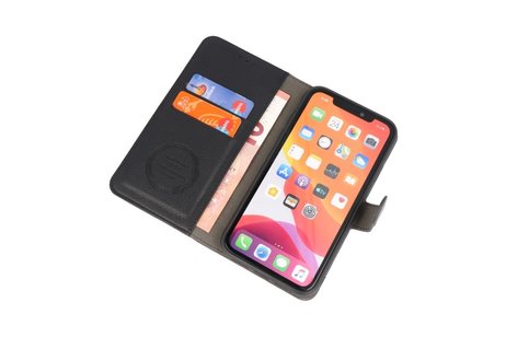 KAIYUE - Luxe Portemonnee Hoesje - Pasjeshouder Telefoonhoesje - Wallet Case - Geschikt voor iPhone 11 Pro Zwart