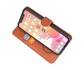 KAIYUE - Luxe Portemonnee Hoesje - Pasjeshouder Telefoonhoesje - Wallet Case - Geschikt voor iPhone 11 Pro Bruin