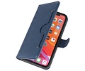 KAIYUE - Luxe Portemonnee Hoesje - Pasjeshouder Telefoonhoesje - Wallet Case - Geschikt voor iPhone 11 Pro Max Navy