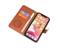 KAIYUE - Luxe Portemonnee Hoesje - Pasjeshouder Telefoonhoesje - Wallet Case - Geschikt voor iPhone 11 Pro Max Bruin