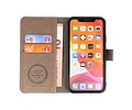 BAOHU KAIYUE - Luxe Portemonnee Hoesje - Pasjeshouder Telefoonhoesje - Wallet Case - Geschikt voor iPhone 11 Pro Max Grijs