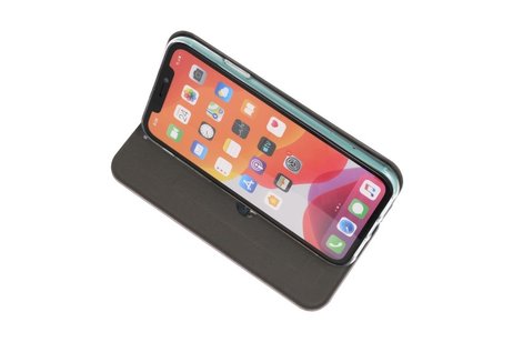 Slim Folio Case - Book Case Telefoonhoesje - Folio Flip Hoesje - Geschikt voor iPhone 11 Pro - Grijs