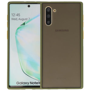 BAOHU Hoesje Geschikt voor de Samsung Galaxy Note 10 - Hard Case Backcover Telefoonhoesje - Groen
