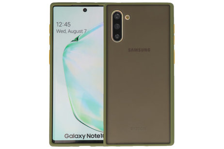 BAOHU Hoesje Geschikt voor de Samsung Galaxy Note 10 - Hard Case Backcover Telefoonhoesje - Groen