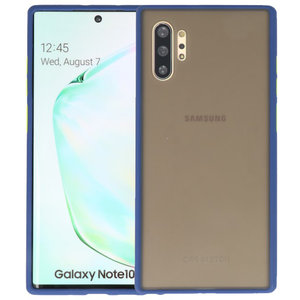 BAOHU Hoesje Geschikt voor de Samsung Galaxy Note 10 Plus - Hard Case Backcover Telefoonhoesje - Blauw