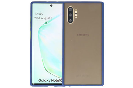 BAOHU Hoesje Geschikt voor de Samsung Galaxy Note 10 Plus - Hard Case Backcover Telefoonhoesje - Blauw