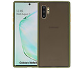 BAOHU Hoesje Geschikt voor de Samsung Galaxy Note 10 Plus - Hard Case Backcover Telefoonhoesje - Groen