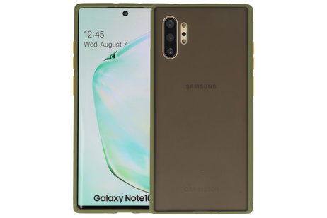 Samsung Galaxy Note 10 Plus Hoesje Hard Case Backcover Telefoonhoesje Groen