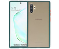 BAOHU Hoesje Geschikt voor de Samsung Galaxy Note 10 Plus - Hard Case Backcover Telefoonhoesje - Donker Groen