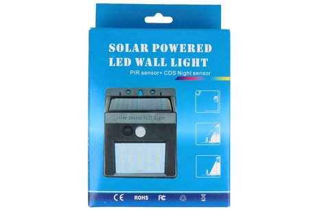 BAOHU LED Wandlamp Op Zonne-Energie 20 Led