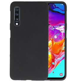 BAOHU BackCover Hoesje Color Telefoonhoesje Samsung Galaxy A70s - Zwart