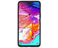 BAOHU Hoesje Geschikt voor de Samsung Galaxy A70s - Backcover Color Telefoonhoesje - Zwart