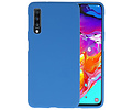 BAOHU Hoesje Geschikt voor de Samsung Galaxy A70s - Backcover Color Telefoonhoesje - Navy