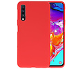 BAOHU Hoesje Geschikt voor de Samsung Galaxy A70s - Backcover Color Telefoonhoesje - Rood