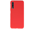 BAOHU Hoesje Geschikt voor de Samsung Galaxy A70s - Backcover Color Telefoonhoesje - Rood