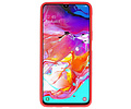 BAOHU Hoesje Geschikt voor de Samsung Galaxy A70s - Backcover Color Telefoonhoesje - Rood