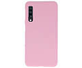 BAOHU Hoesje Geschikt voor de Samsung Galaxy A70s - Backcover Color Telefoonhoesje - Roze