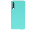 BAOHU Hoesje Geschikt voor de Samsung Galaxy A70s - Backcover Color Telefoonhoesje - Turquoise