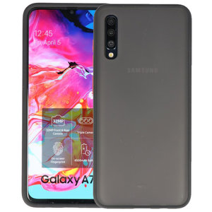 Samsung Galaxy A70 Hoesje Hard Case Backcover Telefoonhoesje Zwart