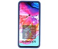 BAOHU Hoesje Geschikt voor de Samsung Galaxy A70 - Hard Case Backcover Telefoonhoesje - Blauw