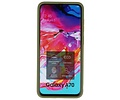BAOHU Hoesje Geschikt voor de Samsung Galaxy A70 - Hard Case Backcover Telefoonhoesje - Groen