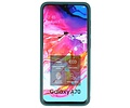 BAOHU Hoesje Geschikt voor de Samsung Galaxy A70 - Hard Case Backcover Telefoonhoesje - Donker Groen