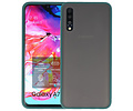 Samsung Galaxy A70 Hoesje Hard Case Backcover Telefoonhoesje Donker Groen