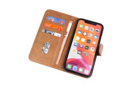 Hoesje Geschikt voor iPhone 11 - Kaarthouder Book Case Telefoonhoesje - Bruin