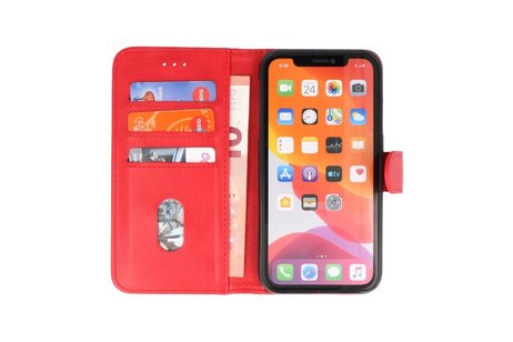 BAOHU Hoesje Geschikt voor iPhone 11 Pro - Kaarthouder Book Case Telefoonhoesje - Rood