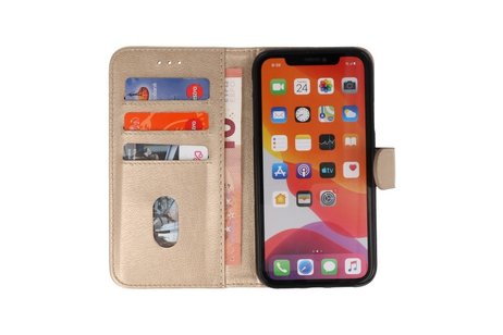 BAOHU Hoesje Geschikt voor iPhone 11 Pro - Kaarthouder Book Case Telefoonhoesje - Goud