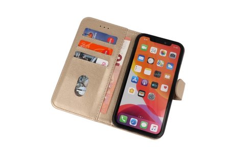BAOHU Hoesje Geschikt voor iPhone 11 Pro - Kaarthouder Book Case Telefoonhoesje - Goud
