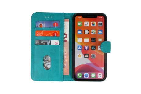 Hoesje Geschikt voor iPhone 11 Pro - Kaarthouder Book Case Telefoonhoesje - Groen