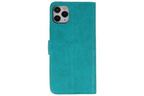 Hoesje Geschikt voor iPhone 11 Pro - Kaarthouder Book Case Telefoonhoesje - Groen