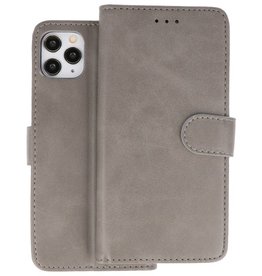 BAOHU iPhone 11 Pro Hoesje Kaarthouder Book Case Telefoonhoesje Grijs
