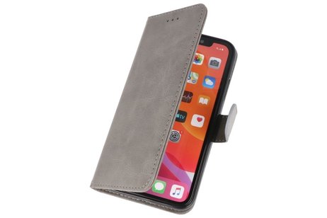 BAOHU Hoesje Geschikt voor iPhone 11 Pro - Kaarthouder Book Case Telefoonhoesje - Grijs
