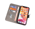 BAOHU Hoesje Geschikt voor iPhone 11 Pro - Kaarthouder Book Case Telefoonhoesje - Grijs