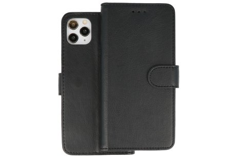 BAOHU Hoesje Geschikt voor iPhone 11 Pro Max - Kaarthouder Book Case Telefoonhoesje - Zwart