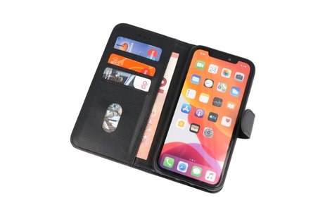 BAOHU Hoesje Geschikt voor iPhone 11 Pro Max - Kaarthouder Book Case Telefoonhoesje - Zwart