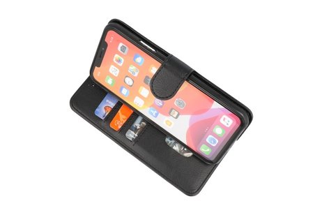 BAOHU Hoesje Geschikt voor iPhone 11 Pro Max - Kaarthouder Book Case Telefoonhoesje - Zwart