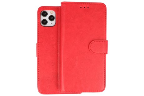 BAOHU Hoesje Geschikt voor iPhone 11 Pro Max - Kaarthouder Book Case Telefoonhoesje - Rood