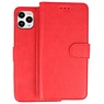 BAOHU iPhone 11 Pro Max Hoesje Kaarthouder Book Case Telefoonhoesje Rood