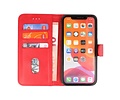 BAOHU Hoesje Geschikt voor iPhone 11 Pro Max - Kaarthouder Book Case Telefoonhoesje - Rood