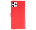 iPhone 11 Pro Max Hoesje Kaarthouder Book Case Telefoonhoesje Rood