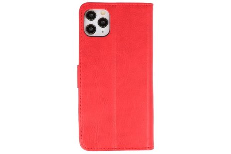 iPhone 11 Pro Max Hoesje Kaarthouder Book Case Telefoonhoesje Rood