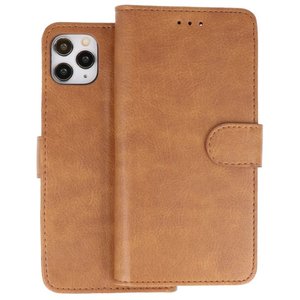 BAOHU Hoesje Geschikt voor iPhone 11 Pro Max - Kaarthouder Book Case Telefoonhoesje - Bruin