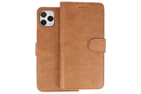 BAOHU Hoesje Geschikt voor iPhone 11 Pro Max - Kaarthouder Book Case Telefoonhoesje - Bruin