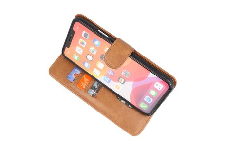 BAOHU Hoesje Geschikt voor iPhone 11 Pro Max - Kaarthouder Book Case Telefoonhoesje - Bruin